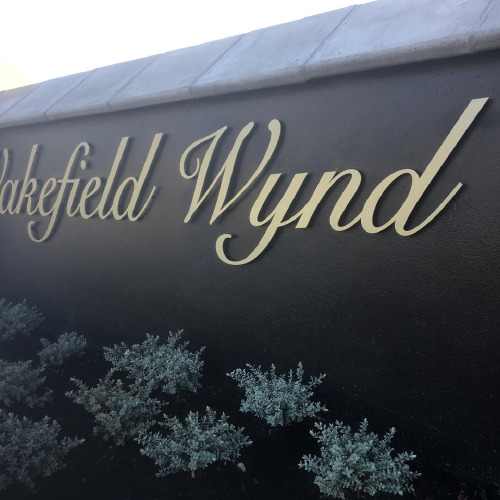 Wakefiled Wynd 3D sign by ProSigns side view