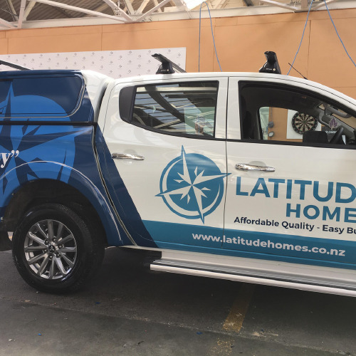 Latitude Homes car wrap by ProSigns